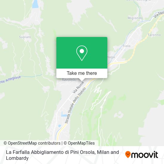 La Farfalla Abbigliamento di Pini Orsola map
