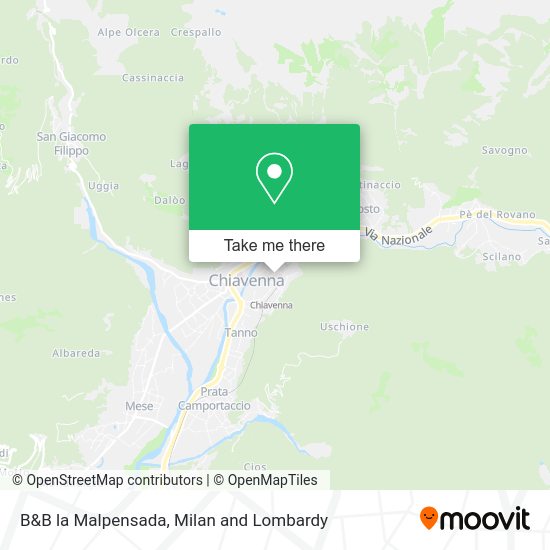B&B la Malpensada map