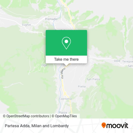 Partesa Adda map
