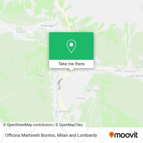Officina Martinelli Bormio map