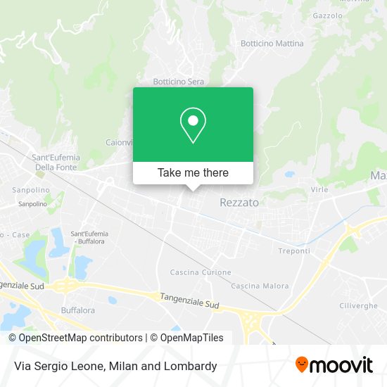 Via Sergio Leone map