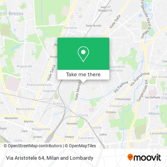 Via Aristotele 64 map
