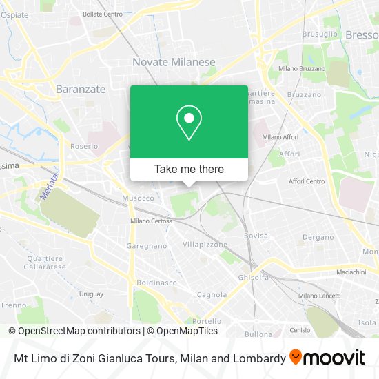 Mt Limo di Zoni Gianluca Tours map