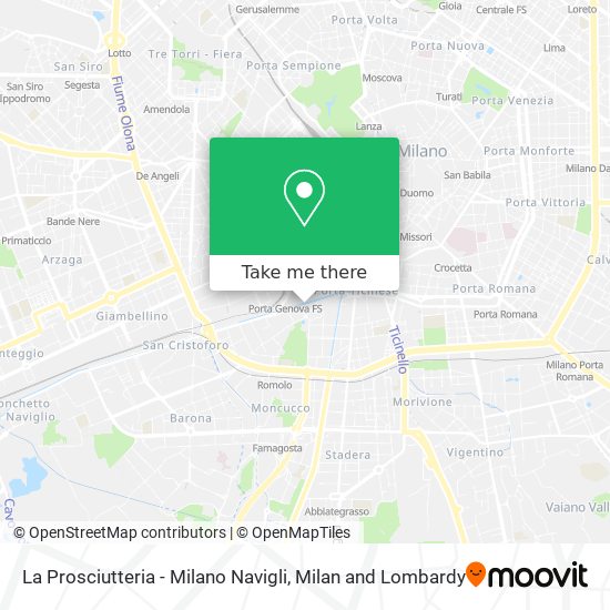 La Prosciutteria - Milano Navigli map