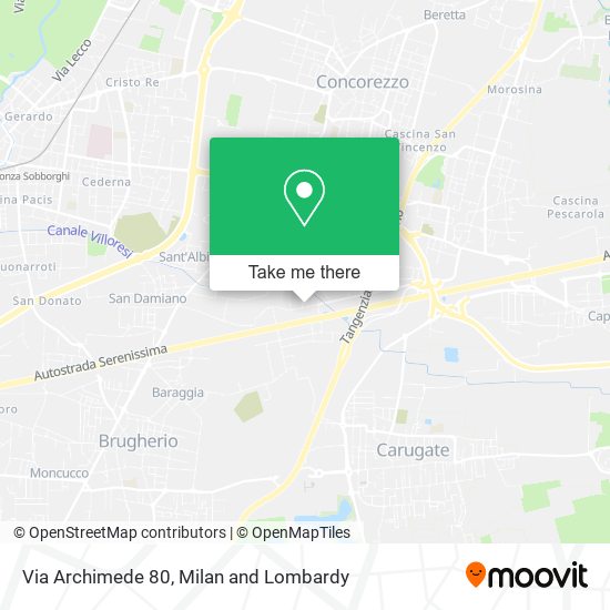 Via Archimede 80 map
