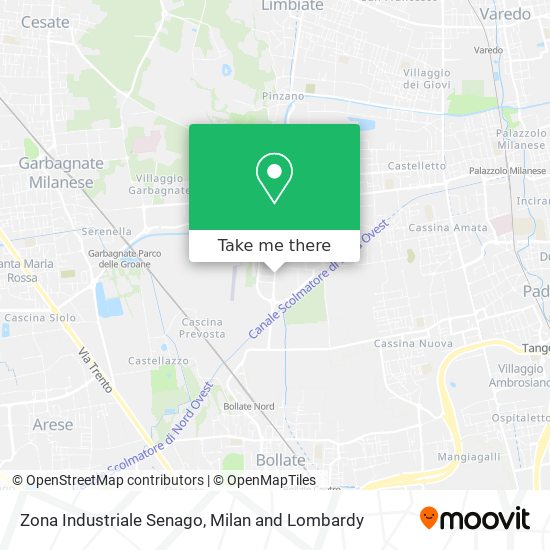 Zona Industriale Senago map