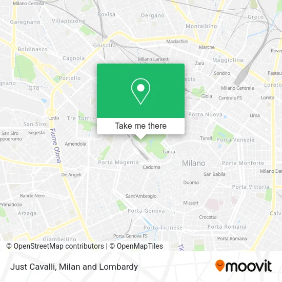 Just Cavalli map