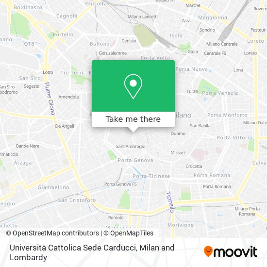 Università Cattolica Sede Carducci map