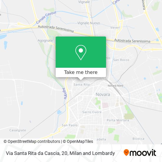 Via Santa Rita da Cascia, 20 map