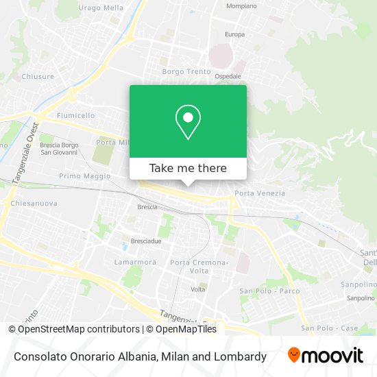 Consolato Onorario Albania map