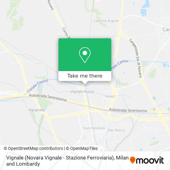 Vignale (Novara Vignale - Stazione Ferroviaria) map