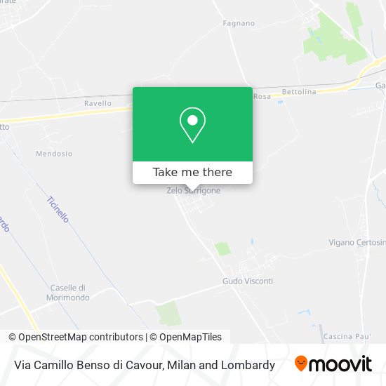 Via Camillo Benso di Cavour map