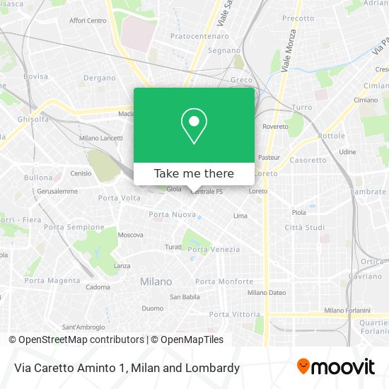Via Caretto Aminto 1 map