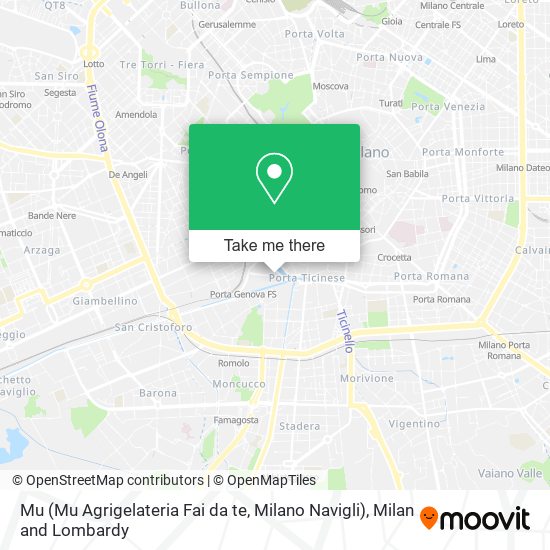 Mu (Mu Agrigelateria Fai da te, Milano Navigli) map