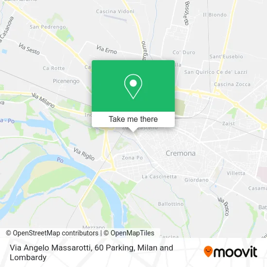 Via Angelo Massarotti, 60 Parking map