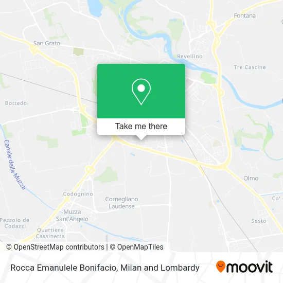 Rocca Emanulele Bonifacio map