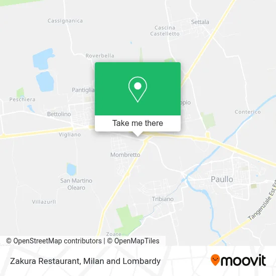 Zakura Restaurant map
