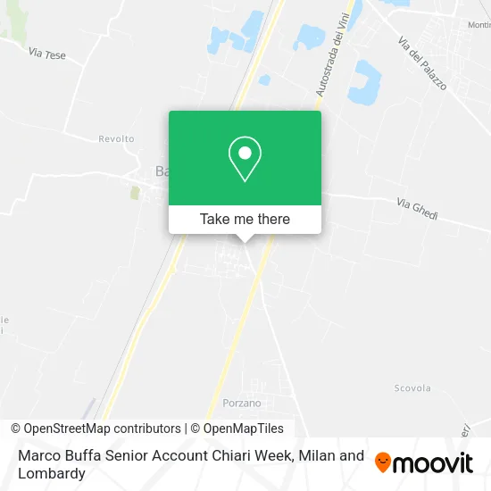 Marco Buffa Senior Account Chiari Week map