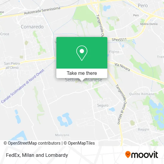 FedEx map