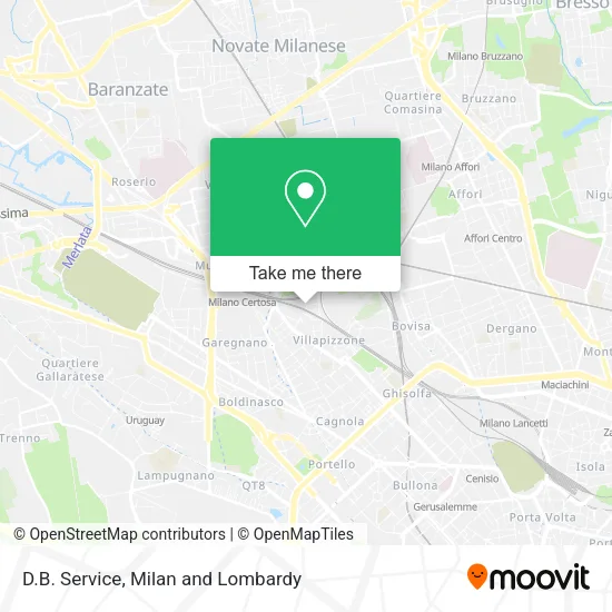 D.B. Service map