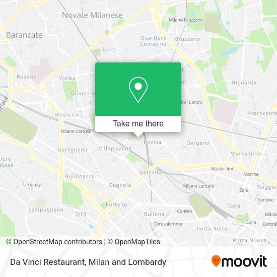Da Vinci Restaurant map