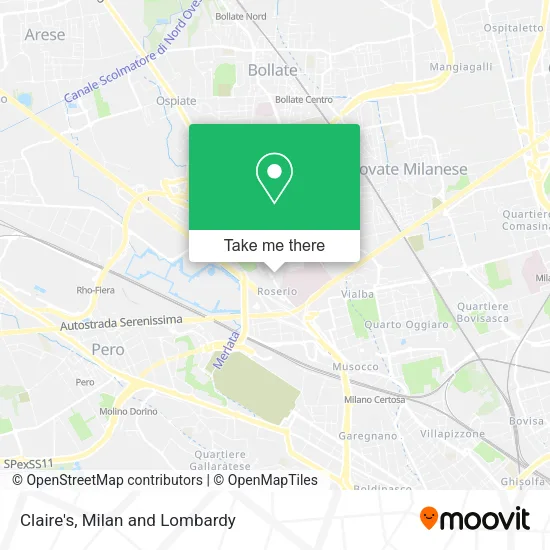 Claire's map