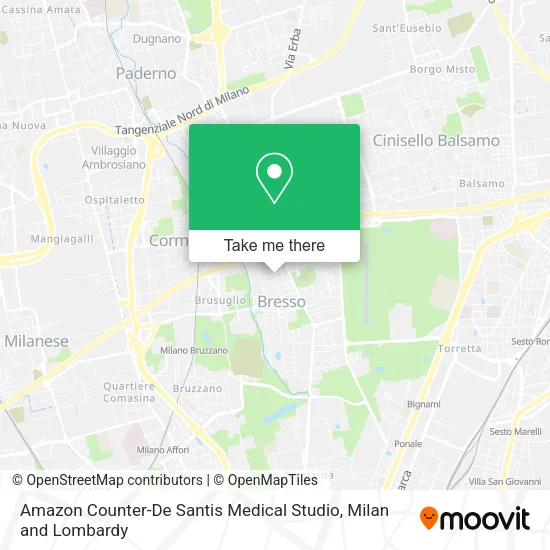 Amazon Counter-De Santis Medical Studio map