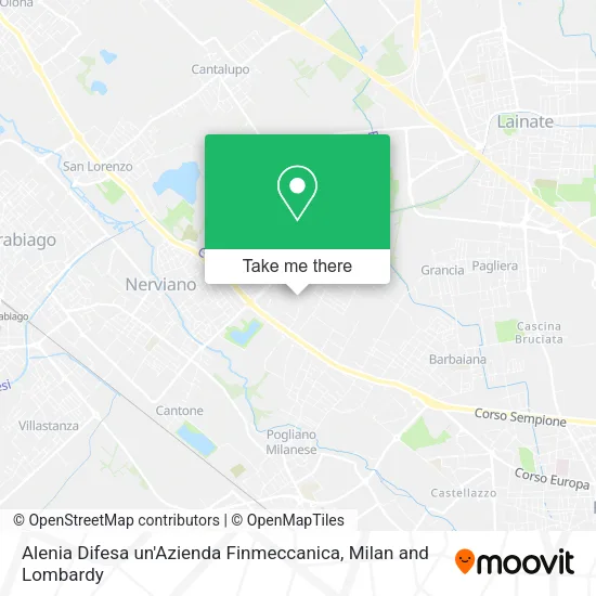 Alenia Difesa un'Azienda Finmeccanica map