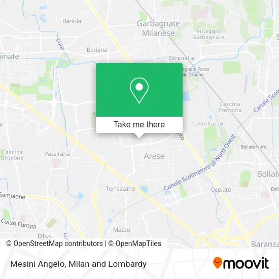Mesini Angelo map