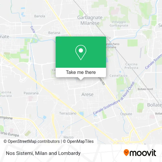 Nos Sistemi map