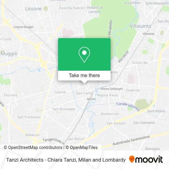 Tanzi Architects - Chiara Tanzi map