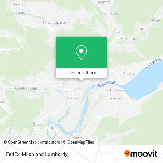 FedEx map