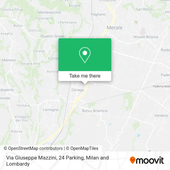 Via Giuseppe Mazzini, 24 Parking map