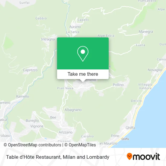 Table d'Hôte Restaurant map