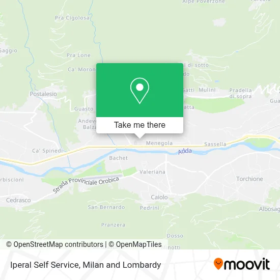 Iperal Self Service map