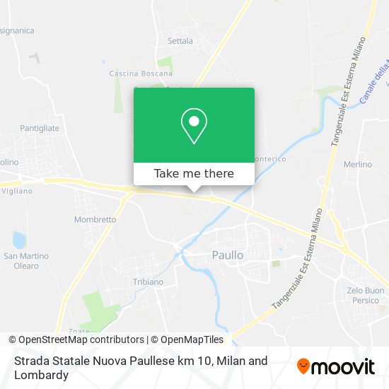 Strada Statale Nuova Paullese km 10 map