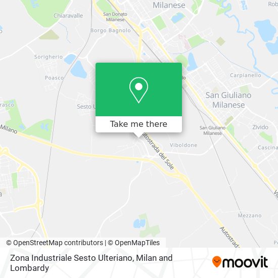 Zona Industriale Sesto Ulteriano map
