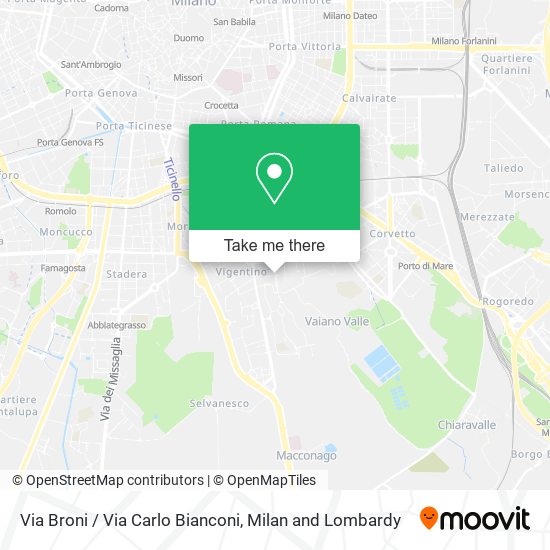 Via Broni / Via Carlo Bianconi map