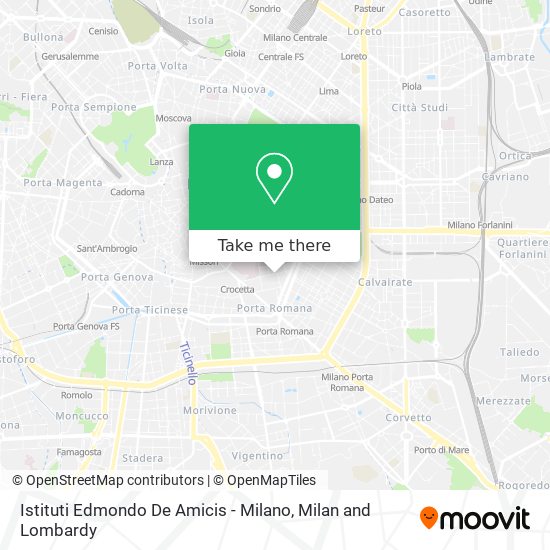Istituti Edmondo De Amicis - Milano map