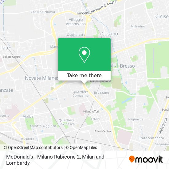 McDonald's - Milano Rubicone 2 map