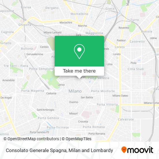 Consolato Generale Spagna map