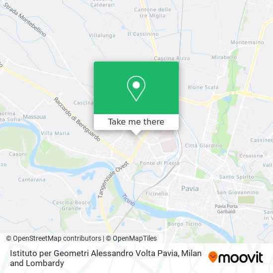 Istituto per Geometri Alessandro Volta Pavia map