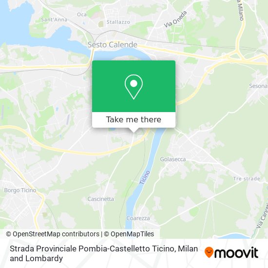 Strada Provinciale Pombia-Castelletto Ticino map