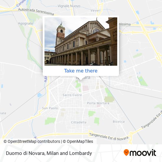 Duomo di Novara map