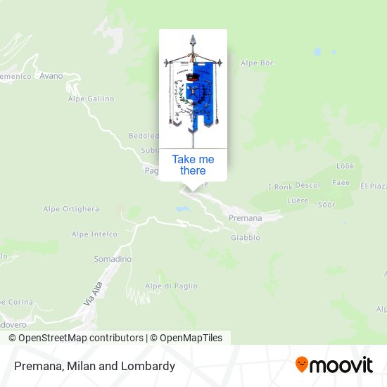 Premana map