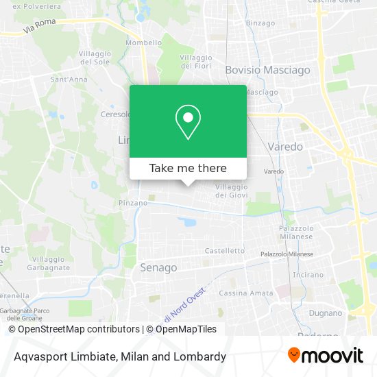 Aqvasport Limbiate map