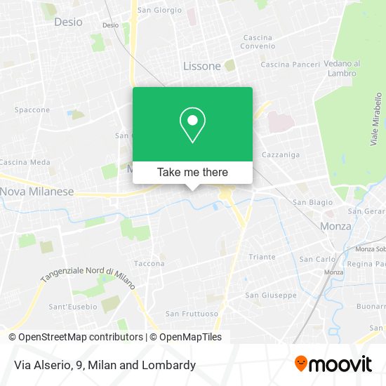 Via Alserio, 9 map