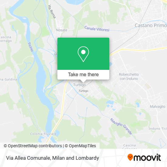 Via Allea Comunale map