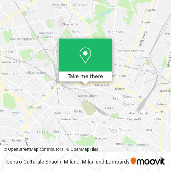 Centro Culturale Shaolin Milano map