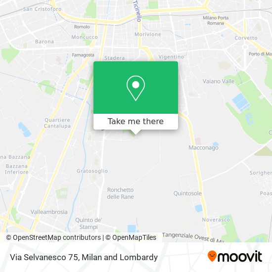 Via Selvanesco 75 map